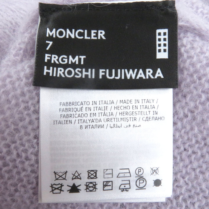 Excellent MONCLER GENIUS 7 FRAGMENT knit GIROCOLLO TRICOT Back logo embroidery