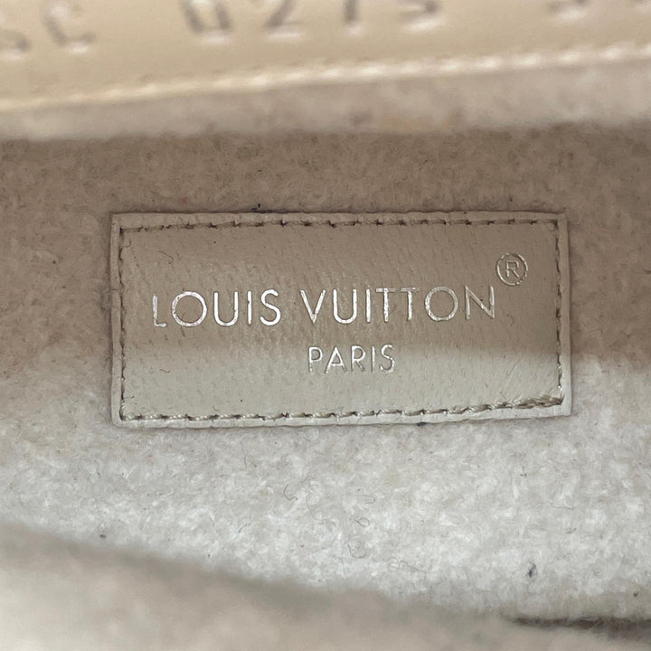 Great LOUIS VUITTON short boots Belt design beige Mouton Women 37
