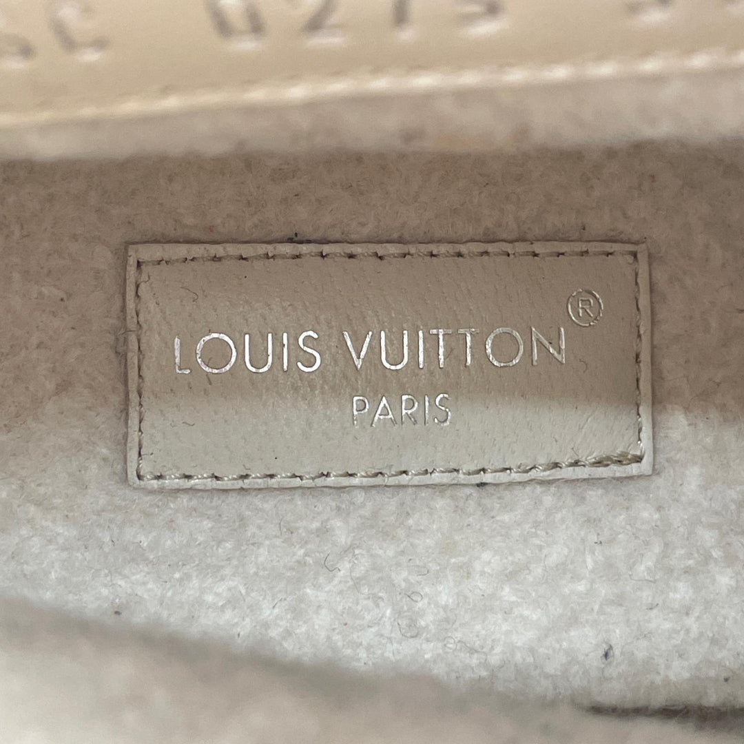 Great LOUIS VUITTON short boots Belt design beige Mouton Women 37