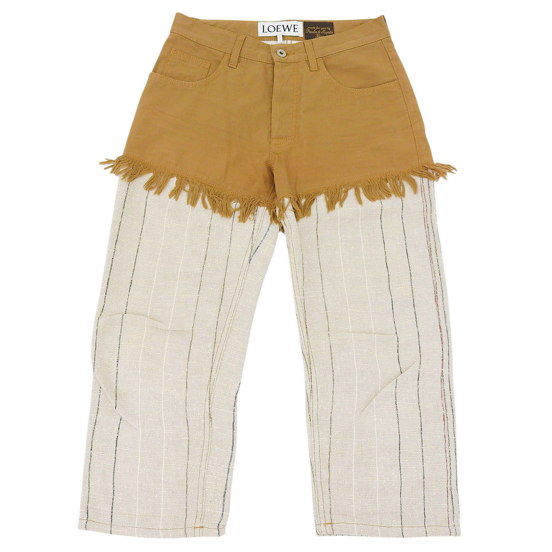 Excellent LOEWE×Paulas Ibiza Pants Brown Hemp mens 34 S2292032IB