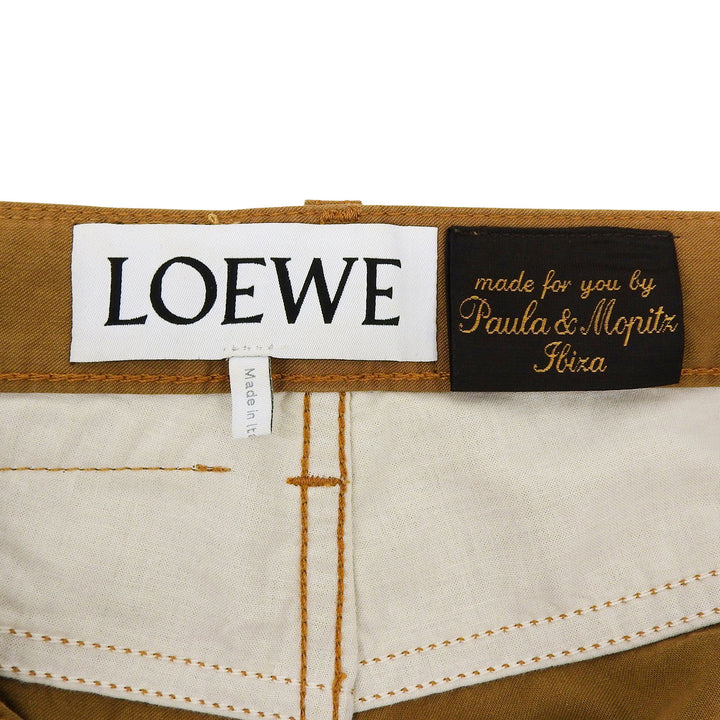 Excellent LOEWE×Paulas Ibiza Pants Brown Hemp mens 34 S2292032IB