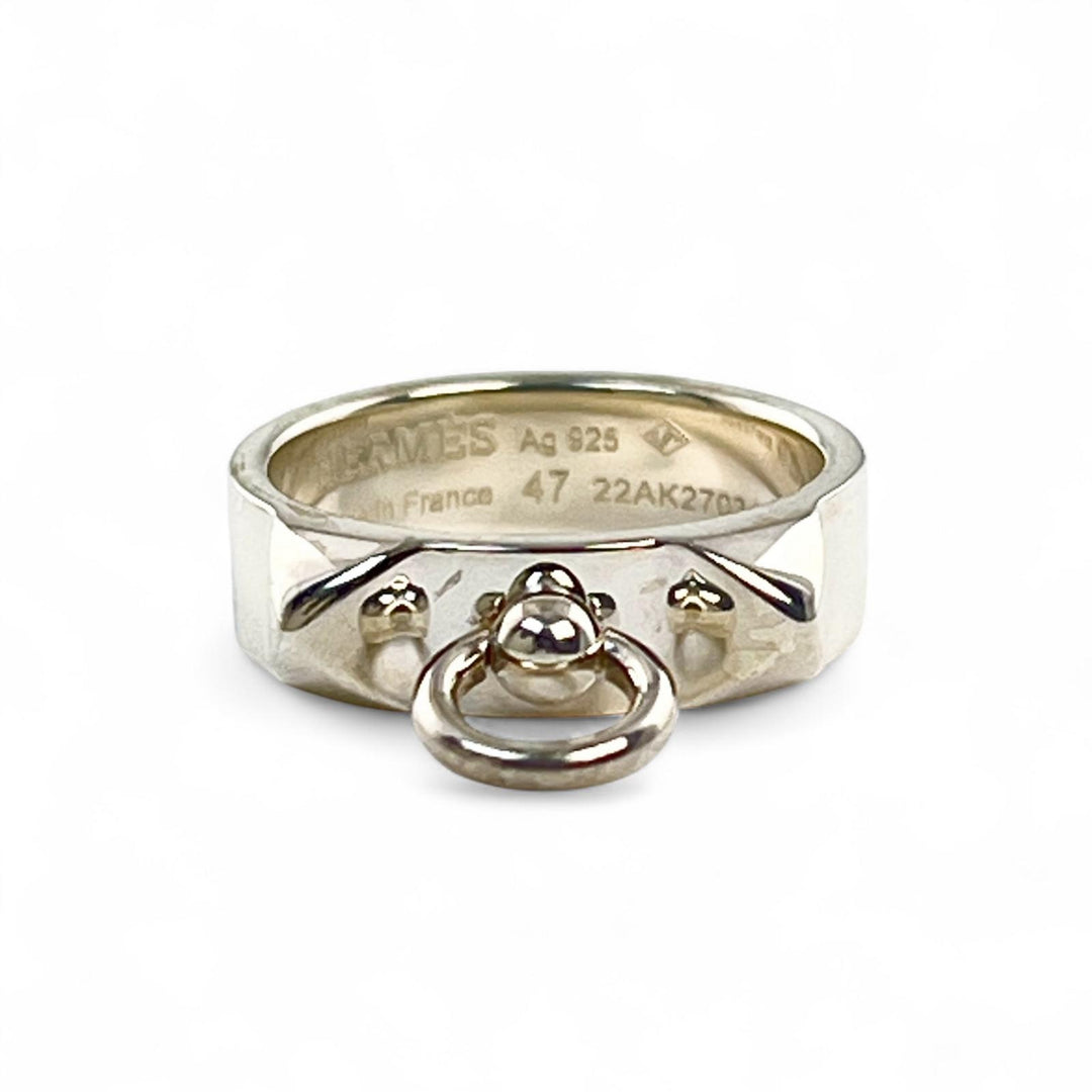 Excellent HERMES Ring Cory Edssian Silver AG925 Women 47