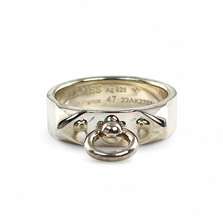 Excellent HERMES Ring Cory Edssian Silver AG925 Women 47