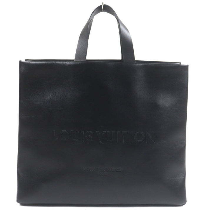 Pristine LOUIS VUITTON Tote Bag Shopper Tote MM Logo design leather 2-way M13979
