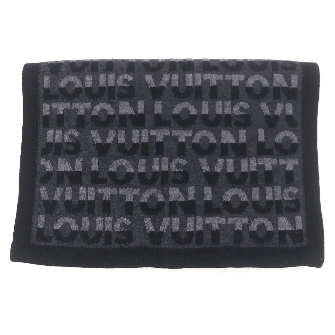 Excellent LOUIS VUITTON Scarf Esharp / LV Split knit wool mens M70911