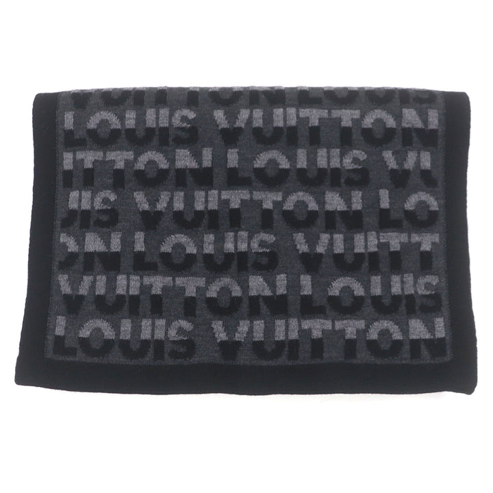 Excellent LOUIS VUITTON Scarf Esharp / LV Split knit wool mens M70911