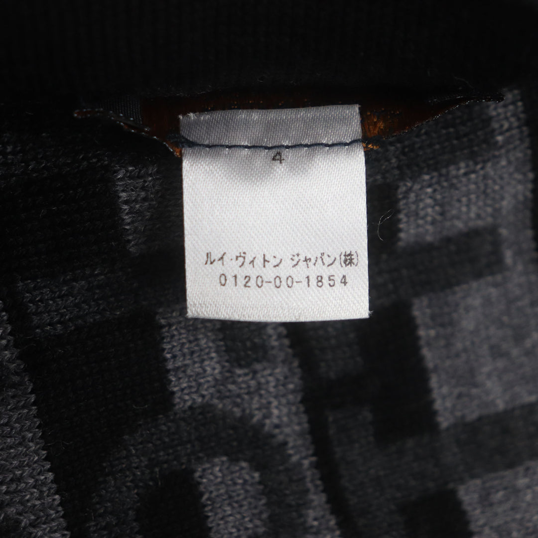 Excellent LOUIS VUITTON Scarf Esharp / LV Split knit wool mens M70911