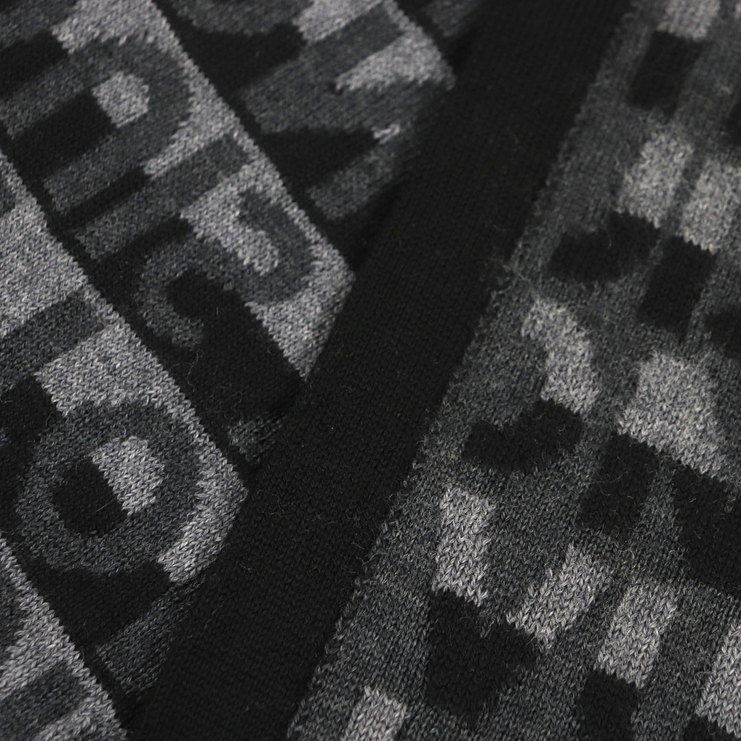 Excellent LOUIS VUITTON Scarf Esharp / LV Split knit wool mens M70911