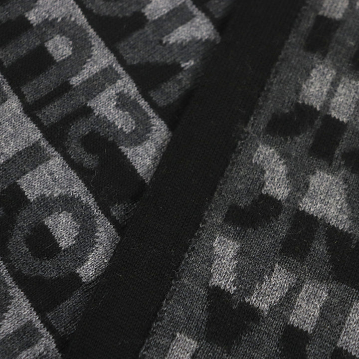 Excellent LOUIS VUITTON Scarf Esharp / LV Split knit wool mens M70911