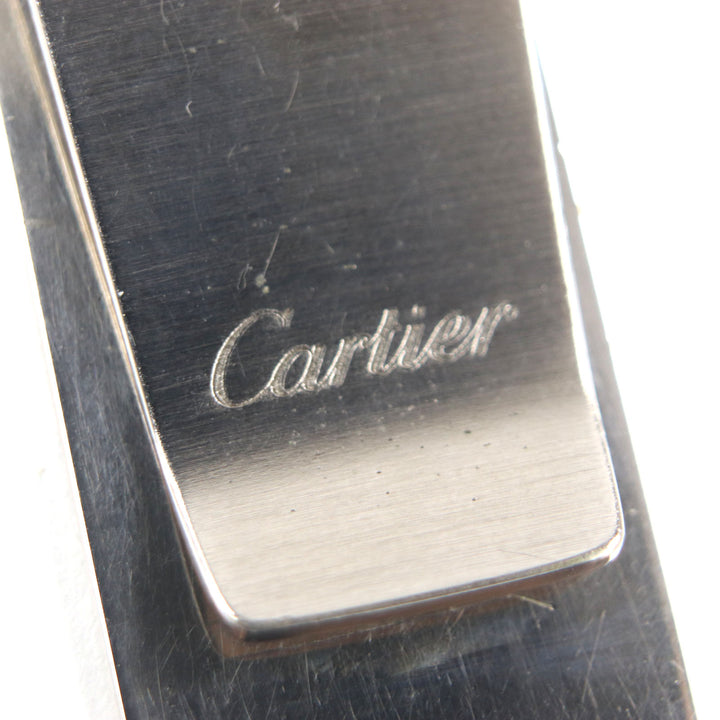 Great Cartier Money clip C2 Decor Silver ー