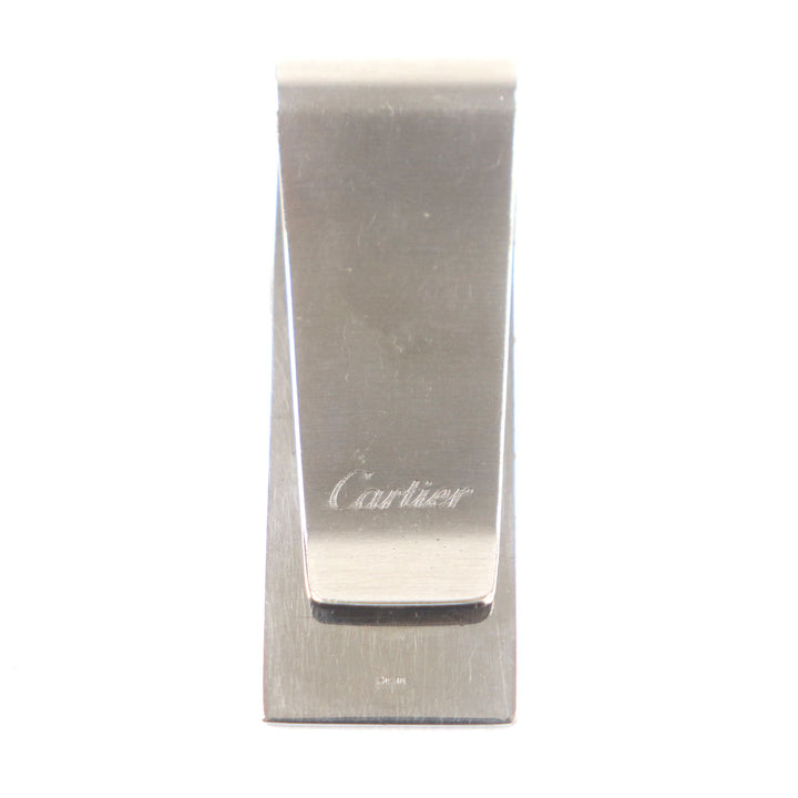 Great Cartier Money clip C2 Decor Silver ー