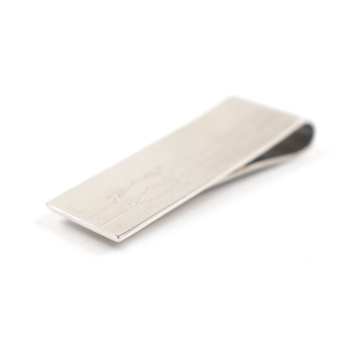 Great Cartier Money clip C2 Decor Silver ー