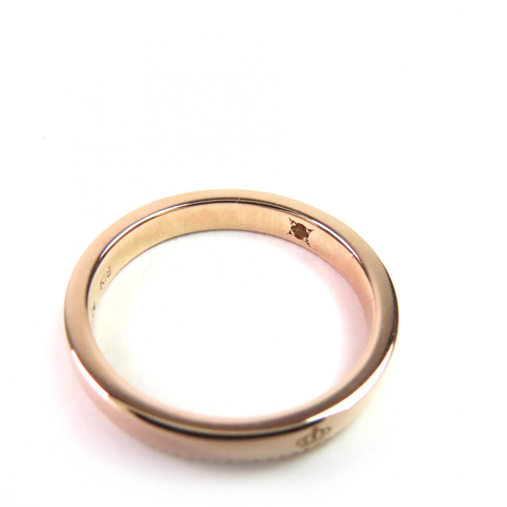 Excellent Justin Davis Ring Trust Ring Crown engraved milgrain Pink gold 18K