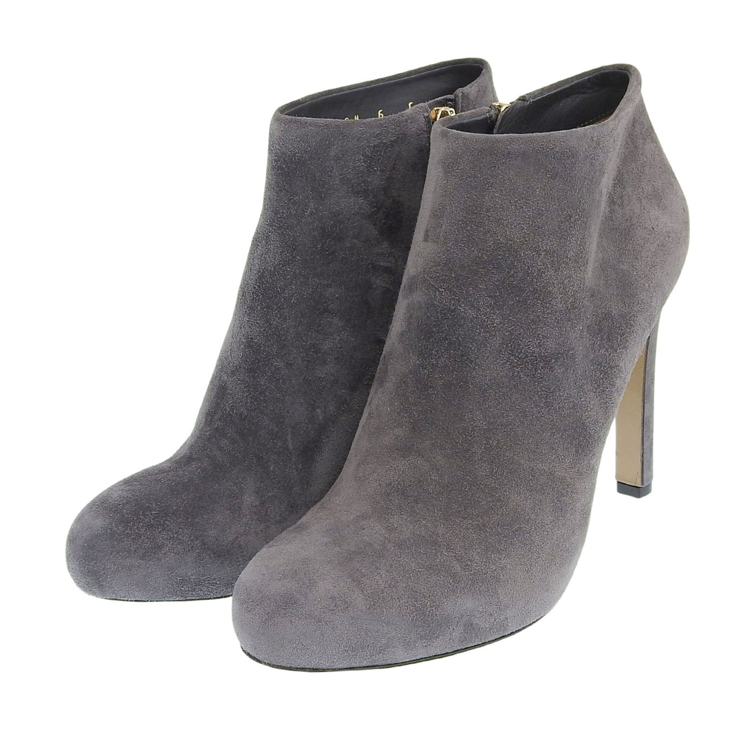 Excellent Salvatore Ferragamo Ankle boots GOLIA gray Suede leather 6 DG73882