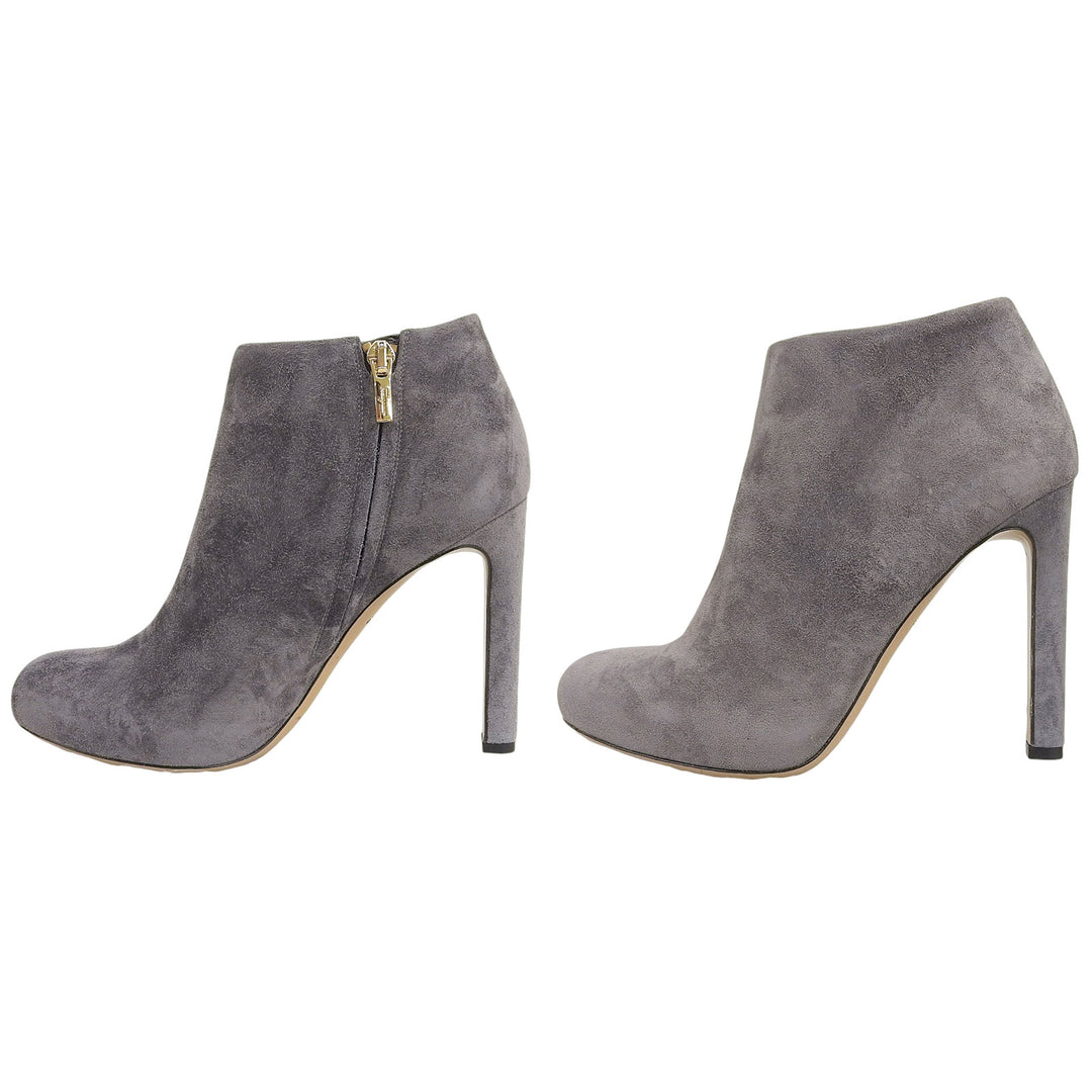 Excellent Salvatore Ferragamo Ankle boots GOLIA gray Suede leather 6 DG73882