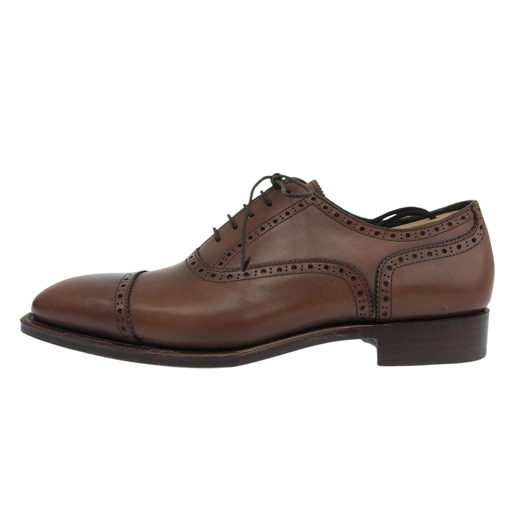 Excellent SHETLANDFOX Leather shoes Brown leather mens 6.5 15KVS 3049SF