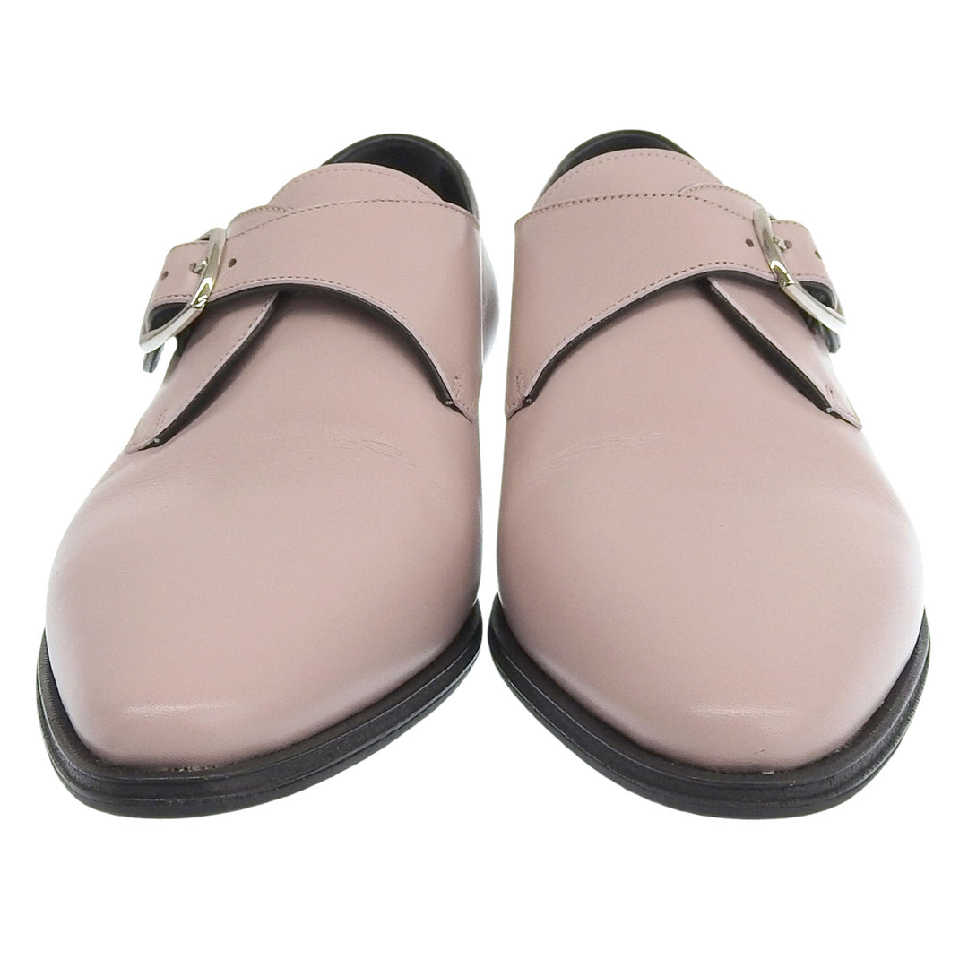Excellent CELINE Leather shoes JACNO Monk strap pink leather Women 36.5