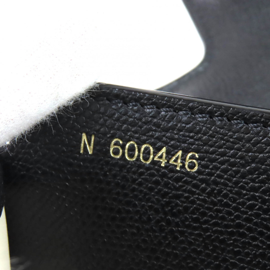 Excellent Valextra Shoulder Bag Noro black Soft Calfskin Skin Leather Women