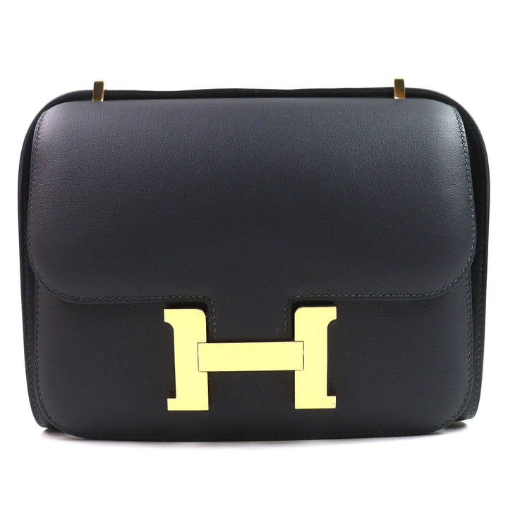 Pristine HERMES Shoulder Bag Constance 3 Mini 18 Miroir Vaux Swift Leather Women