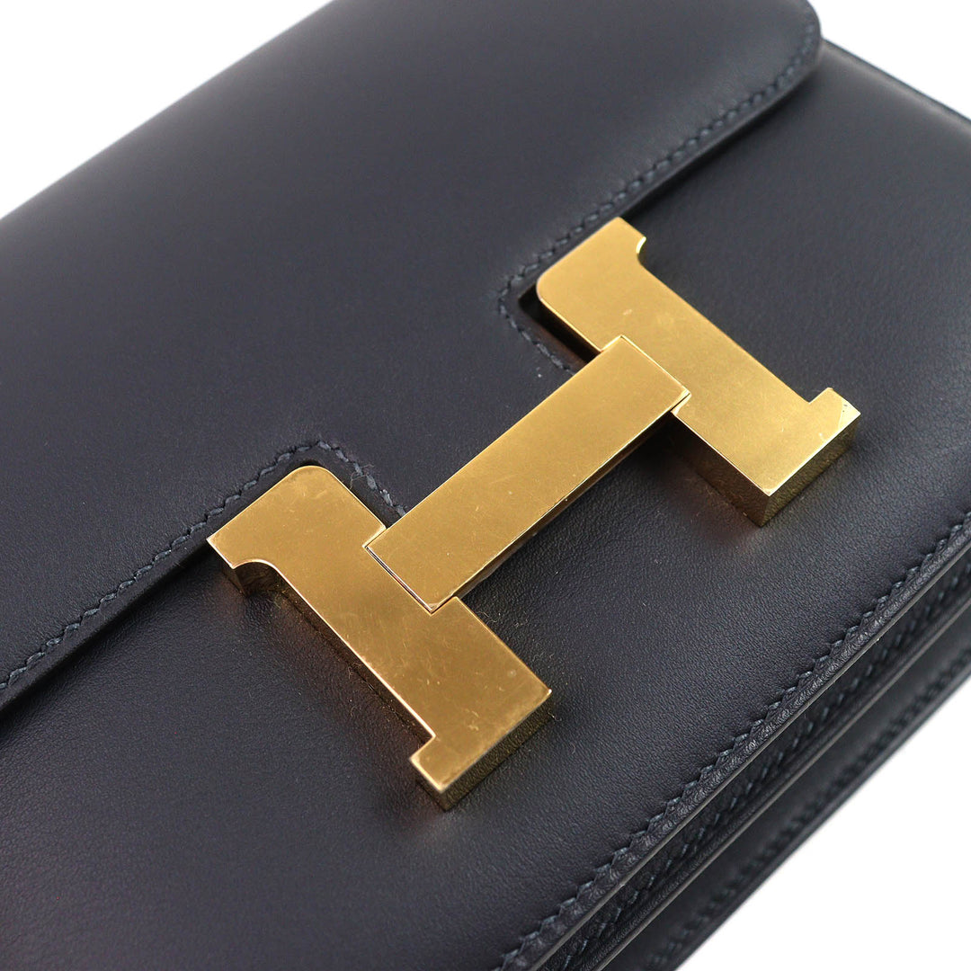 Pristine HERMES Shoulder Bag Constance 3 Mini 18 Miroir Vaux Swift Leather Women