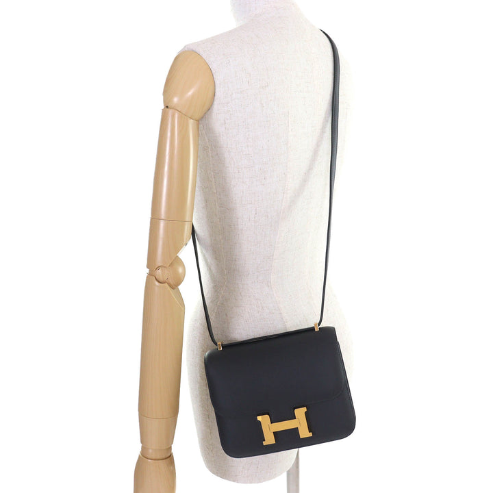 Pristine HERMES Shoulder Bag Constance 3 Mini 18 Miroir Vaux Swift Leather Women