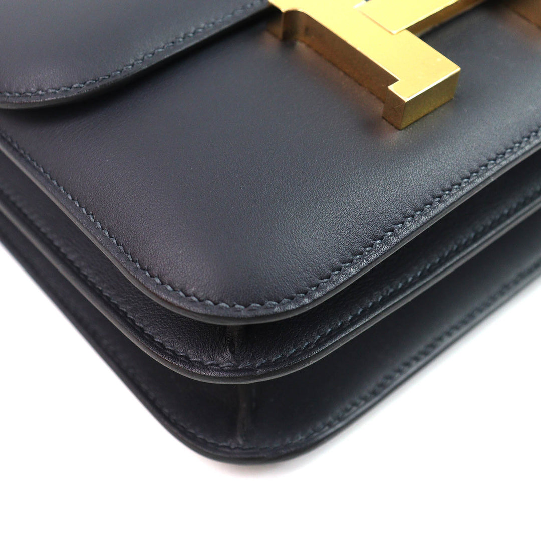 Pristine HERMES Shoulder Bag Constance 3 Mini 18 Miroir Vaux Swift Leather Women