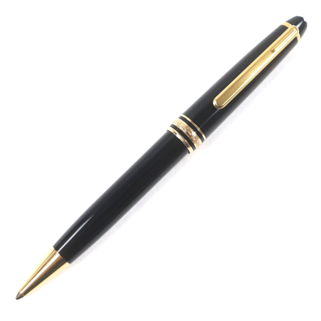 Very Good MONTBLANC Ballpoint pen Meisterstck Classic Black gold ー mens
