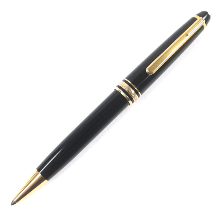 Very Good MONTBLANC Ballpoint pen Meisterstck Classic Black gold ー mens