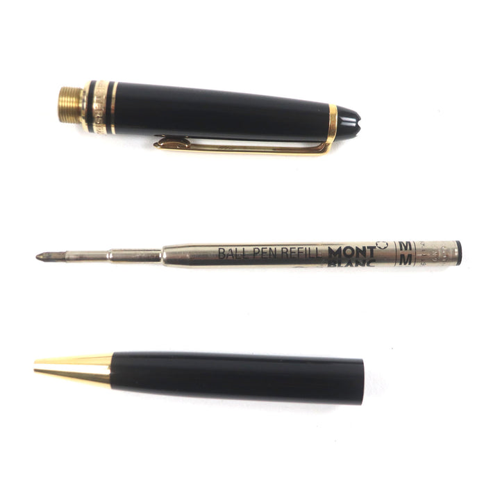 Very Good MONTBLANC Ballpoint pen Meisterstck Classic Black gold ー mens