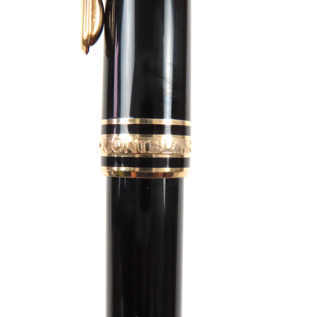 Very Good MONTBLANC Ballpoint pen Meisterstck Classic Black gold ー mens