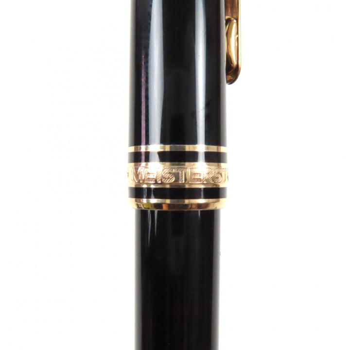Very Good MONTBLANC Ballpoint pen Meisterstck Classic Black gold ー mens