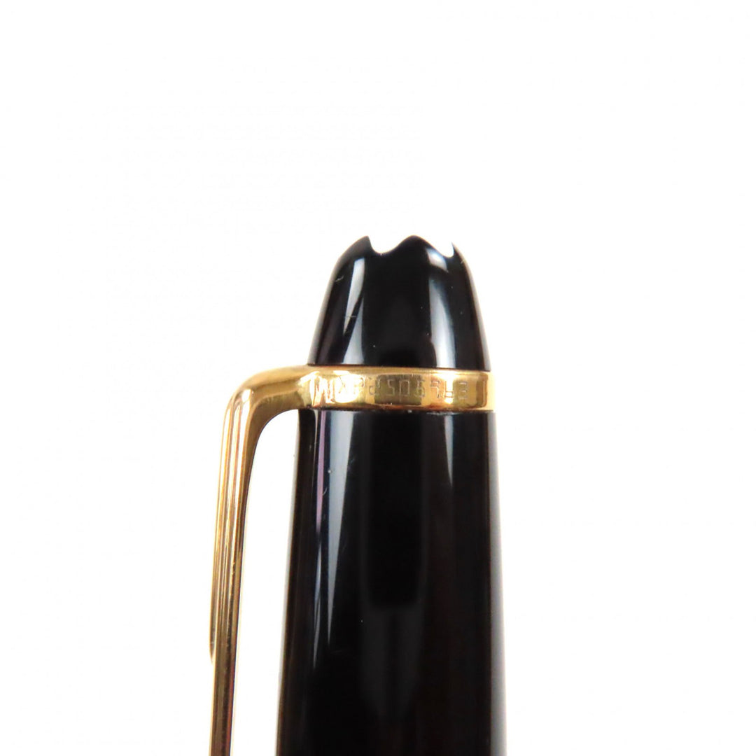 Very Good MONTBLANC Ballpoint pen Meisterstck Classic Black gold ー mens