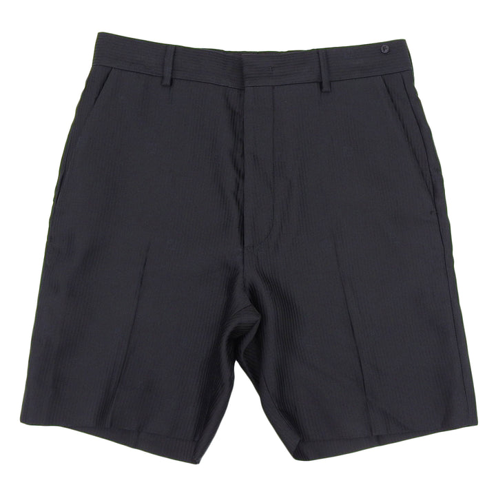 Excellent FENDI Shorts FF logo embroidery shadow stripe black mens 44 FB0521
