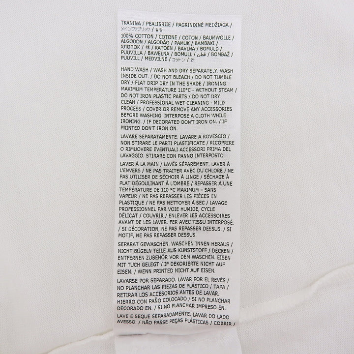 Pristine JIL SANDER+ Short sleeve T-shirt white cotton Women S J40GC0127