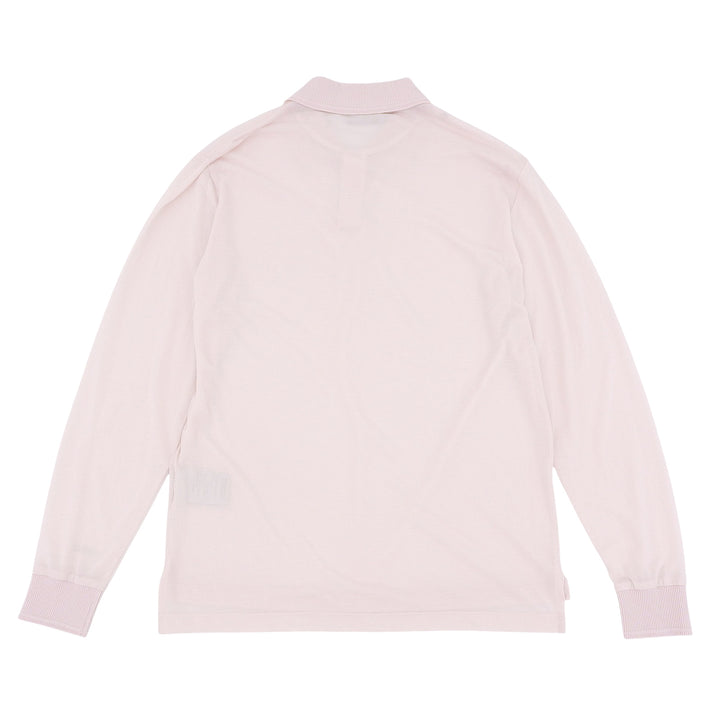 Pristine DIOR Long sleeve polo shirt pink cotton mens S 243J831A0800