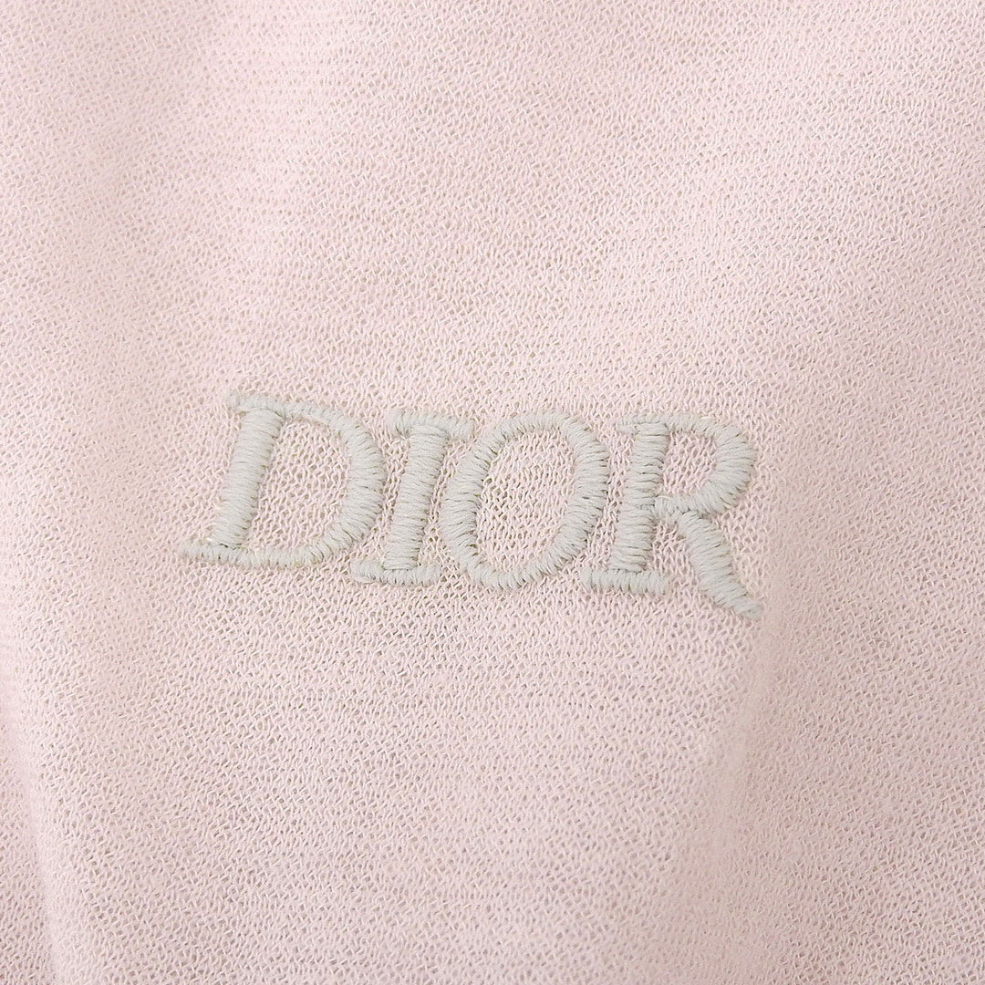 Pristine DIOR Long sleeve polo shirt pink cotton mens S 243J831A0800