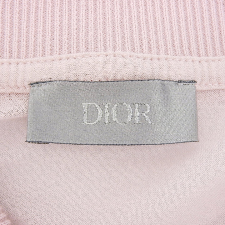 Pristine DIOR Long sleeve polo shirt pink cotton mens S 243J831A0800