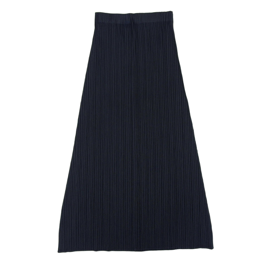 Excellent PLEATS PLEASE skirt Pleated processing Long Charcoal gray Women 3 PP13-JG539