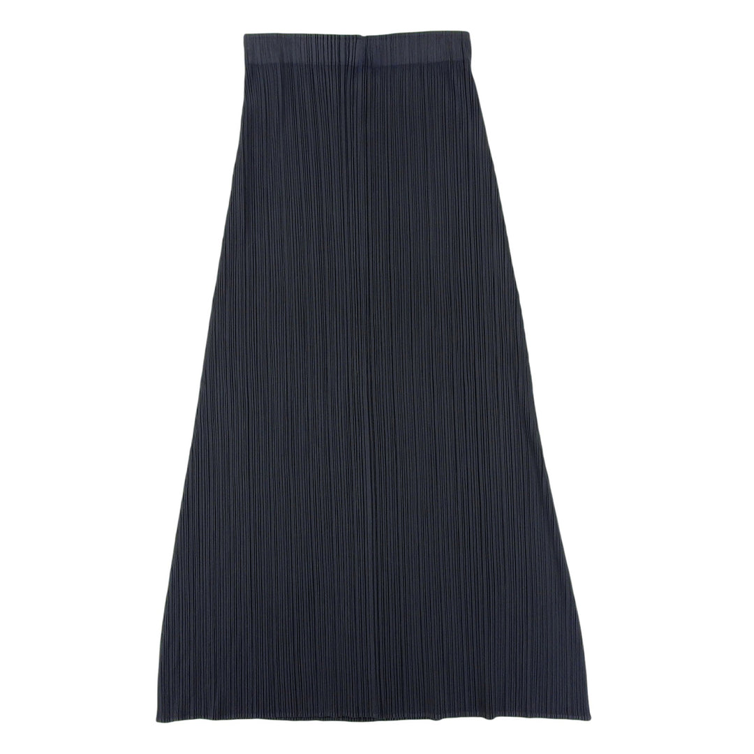 Excellent PLEATS PLEASE skirt Pleated processing Long Charcoal gray Women 3 PP13-JG539