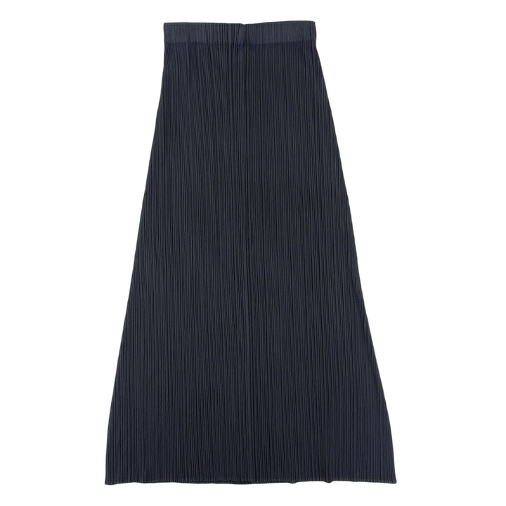 Excellent PLEATS PLEASE skirt Pleated processing Long Charcoal gray Women 3 PP13-JG539