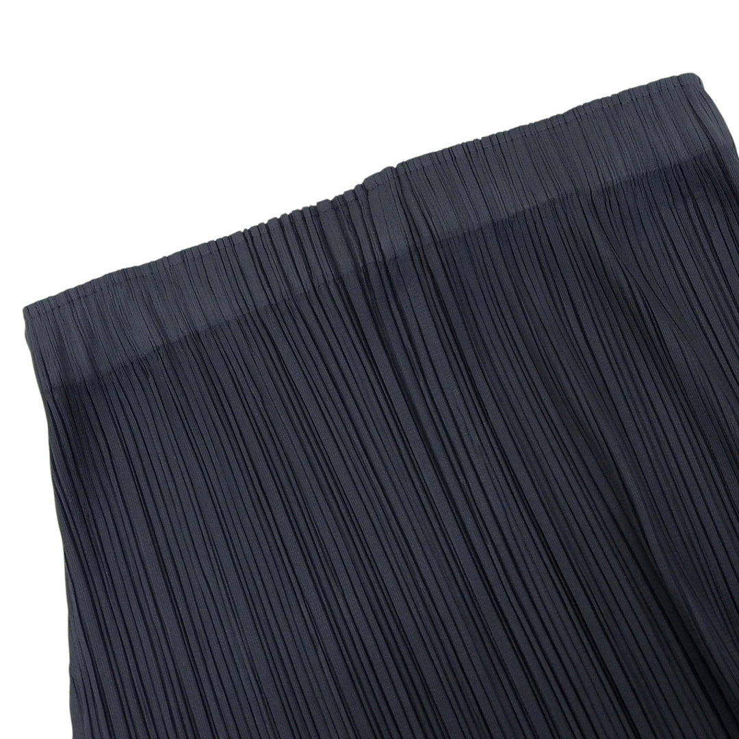 Excellent PLEATS PLEASE skirt Pleated processing Long Charcoal gray Women 3 PP13-JG539