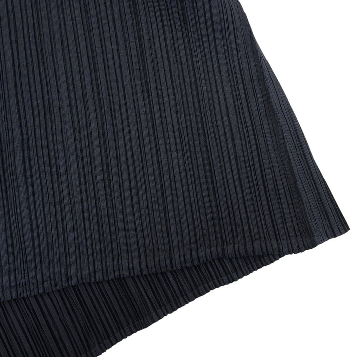 Excellent PLEATS PLEASE skirt Pleated processing Long Charcoal gray Women 3 PP13-JG539