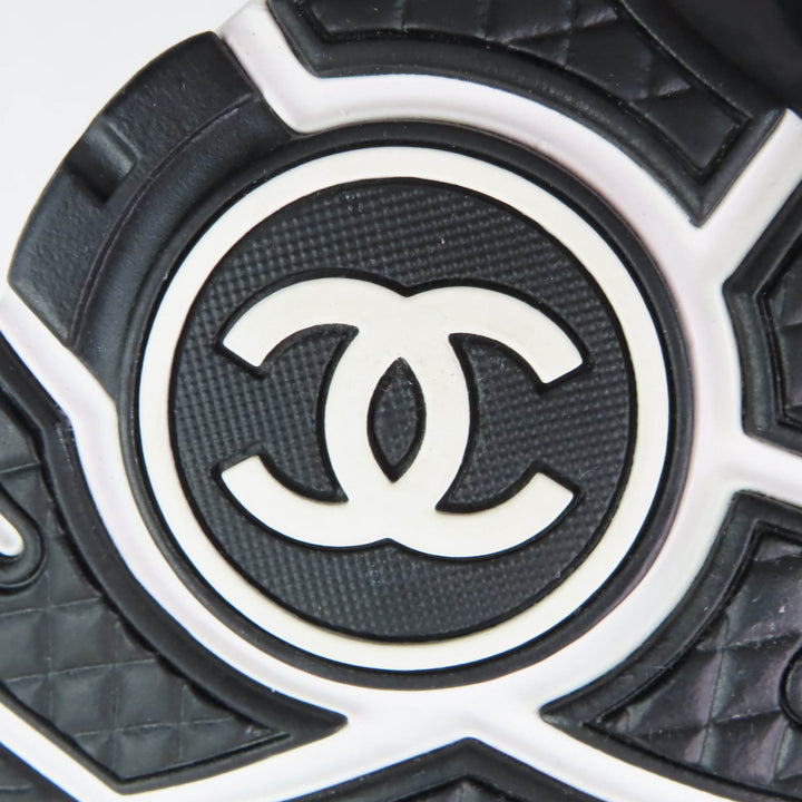Excellent CHANEL sneakers black Suede leather Women 37 G39230
