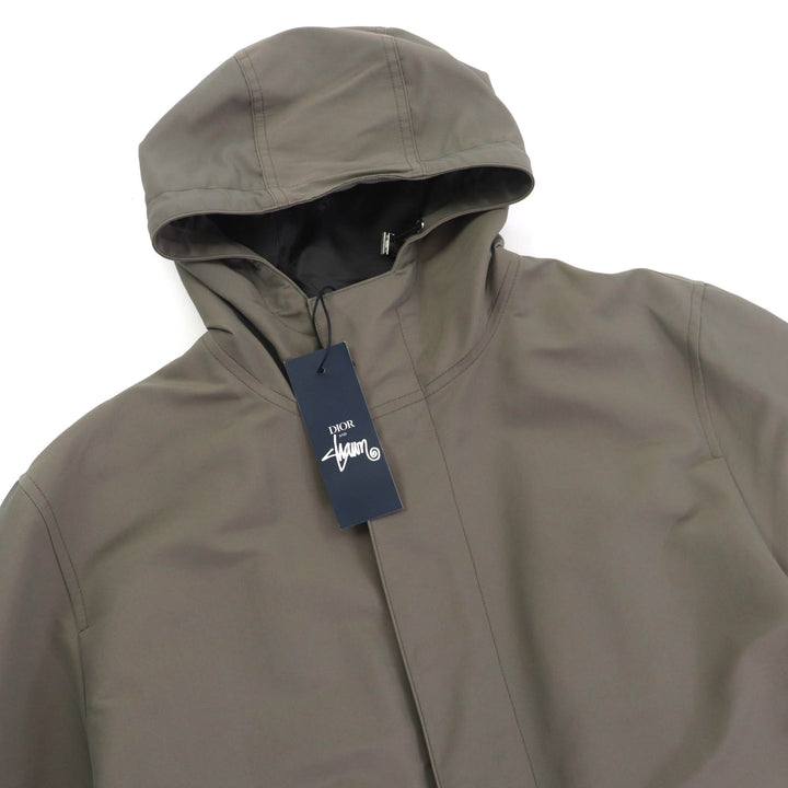 DIOR SHAWN STUSSY Mod coat khaki Nylon mens 46 033C313A4875