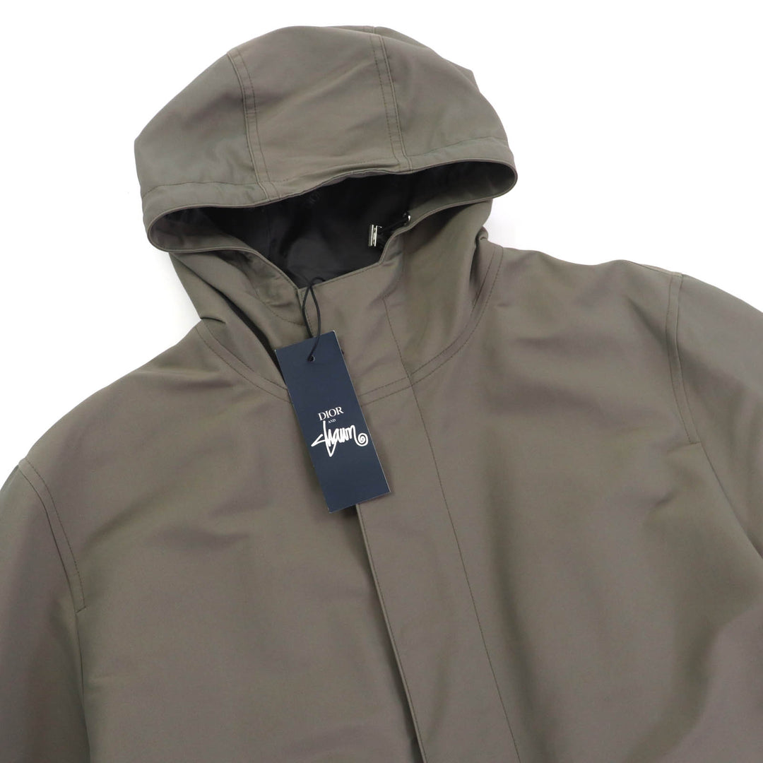 Pristine DIOR SHAWN STUSSY Mod coat Embroidered khaki mens 46 033C313A4875