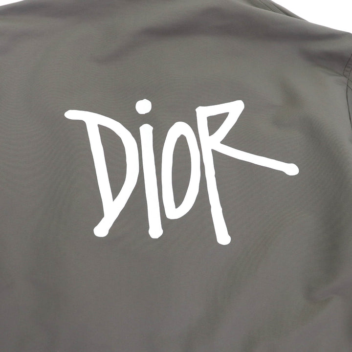 Pristine DIOR SHAWN STUSSY Mod coat Embroidered khaki mens 46 033C313A4875