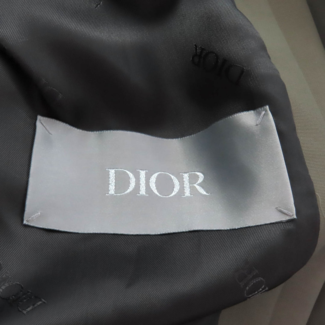 Pristine DIOR SHAWN STUSSY Mod coat Embroidered khaki mens 46 033C313A4875