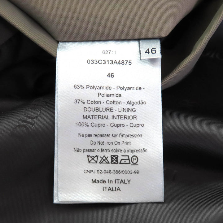 Pristine DIOR SHAWN STUSSY Mod coat Embroidered khaki mens 46 033C313A4875