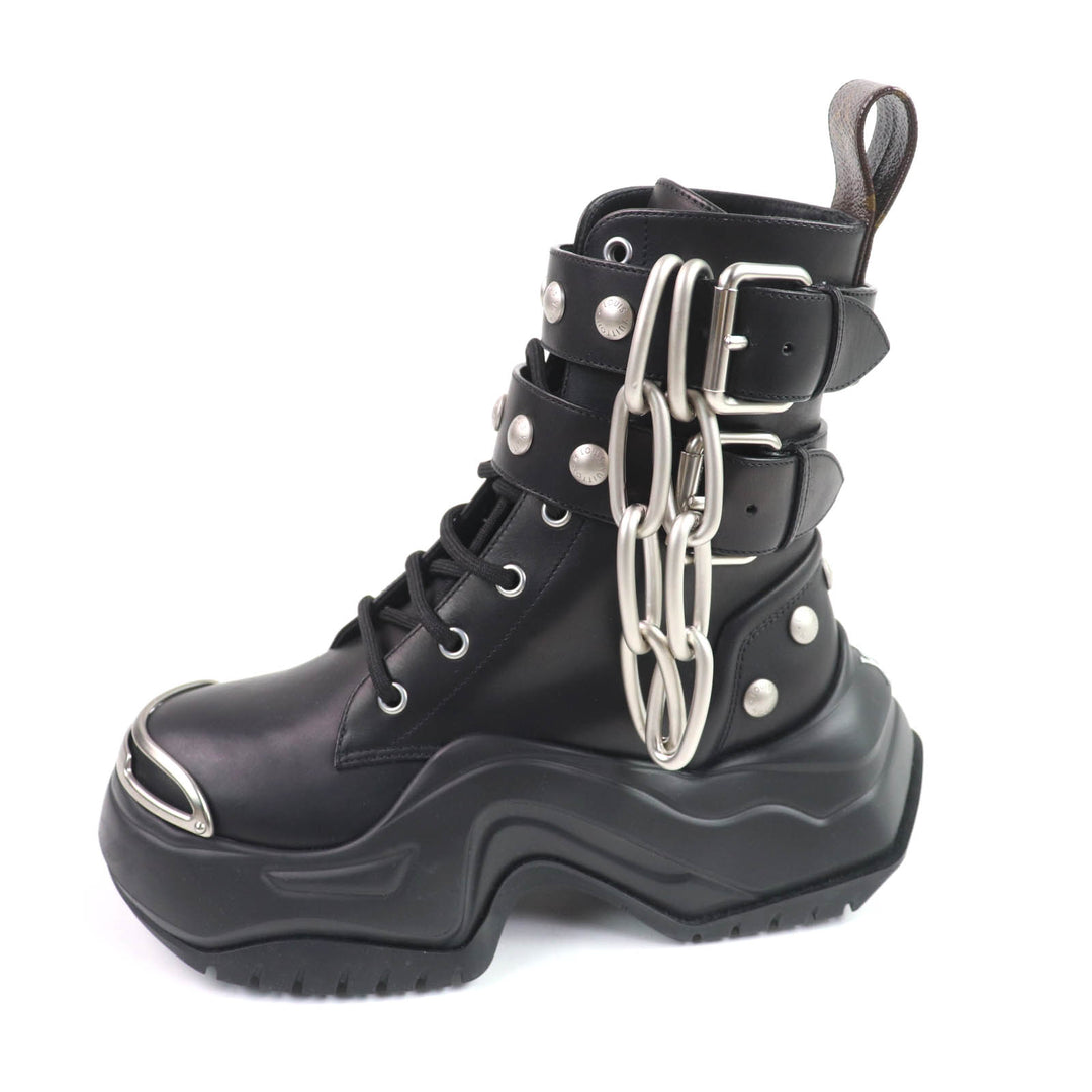 Excellent LOUIS VUITTON Ankle boots Arc light black leather Women 35