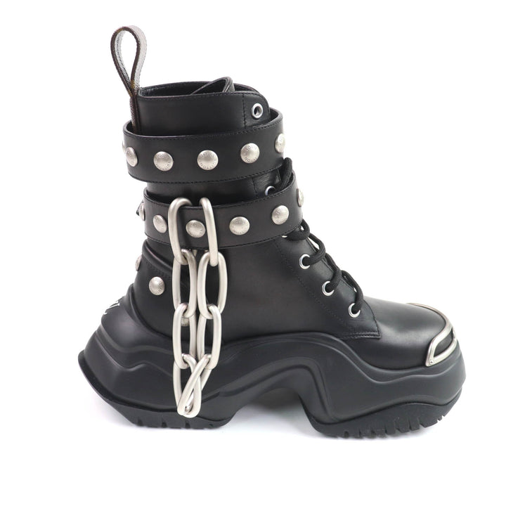 Excellent LOUIS VUITTON Ankle boots Arc light black leather Women 35